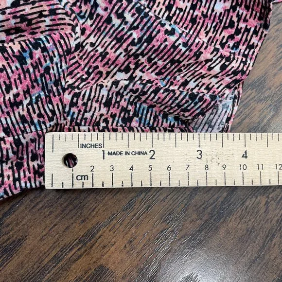 BCBGeneration Romper 2 Pink Black Pleated One Shoulder Pockets BCBG Women's - Picture 12 of 14